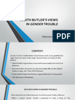 Presentation Judith Butler's Views in Gender Trouble