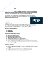 Job Analysis Job Description and Job Specification