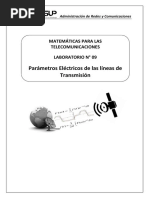 Laboratorio 09 - Parámetros Eléctricos de Las Líneas de TX