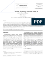 Electrical Conductivity of Chromate Conversion Coating On Electrodeposited Zinc