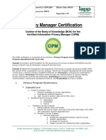 IAPP Cipm - Instructiuni Tematica Si Examen