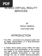 Mobile Virtual Reality Services