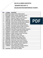 Listado de Alumnos Inscritos