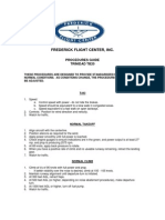 Frederick Flight Center, Inc.: Procedures Guide Trinidad Tb20