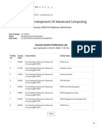 Cdac Preferance