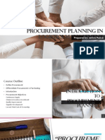 Procurement Planning in Logistics Management