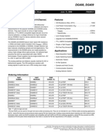 DG408, DG409: Single 8-Channel/Differential 4-Channel, CMOS Analog Multiplexers Features