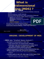 What Is Multidimensional Scaling (UW)