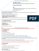 Etude Pour Le Dimensionnement de Panneaux Photovoltaïques - BEI ERE 2009 - 2010