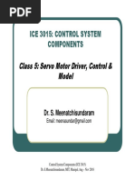 Lecture 5 - Servo Motor Driver, Control & Model