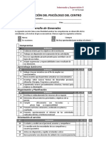 EVALUACIÓN Mensual de Internado en Psicología