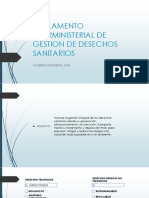 Reglamento Interministerial de Gestion de Desechos Sanitarios