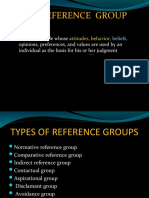 Consumer Behaviour Reference Groups