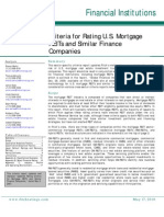 Fitch - Mortgage REITs Rating Guideline