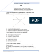 Economia - Exercícios de Exame Nacional - Procura Oferta