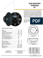 294 2751 PRV Audio 18sw2000 Specifications 8097