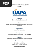 UNIDAD VII La Jurisprudencia Constitucional Dominicana y Comparada