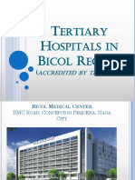 Tertiary Hospitals in Bicol Region