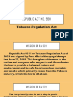 Ra 9211 Tobacco Regulation Act