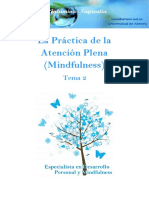 Tema 2. La Practica de La Atencion Plena Mindfulness