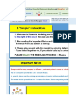 7 Steps Template of Financial Statements and Modeling and Valuation