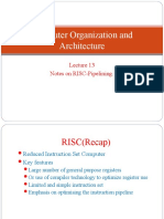 Computer Organization and Architecture: Notes On RISC-Pipelining