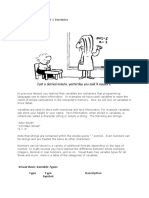 Visual Basic Code-Part 1 Variables