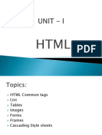 HTML and CSS