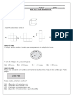 AVALIAÇÃO de Matematica 4 Ano