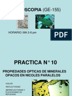 Clase 10 - Propiedades Opticas Minerales Opacos