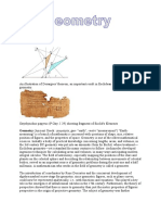 Geometry (Ancient Greek: γεωμετρία; geo-"earth", -metri "measurement") "Earth