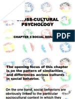 Cross Cultural Psychology