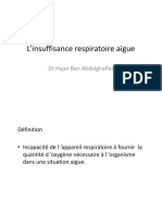 L'insuffisance Respiratoire Aigue