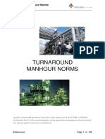 Turnaround Manhour Norms Blanco