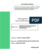 m01 Identification Des Differentes Supports Textiles Et Des Fournitures TH Osc PDF