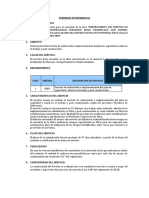 TDR - SERVICIO Plan de Seguridad