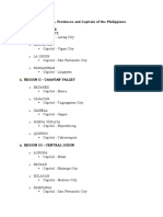 Regions AND RPOVINCES