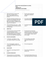 Archi Specifications Sample