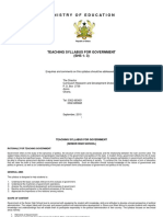 Government Syllabus 15 10 10 PDF