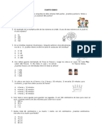 Cuarto Grado Examen