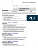 Six Month Employee Evaluation Form