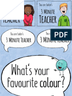 Speech Bubbles 3 Minute Teacher