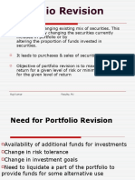 Portfolio Revision: Raj Kumar Faculty, PU