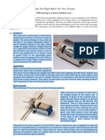 Using The Right Motor For Your Project