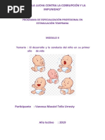 Modulo II El Desarrollo y La Conducta Del Niño en Su Primer Año de Vida