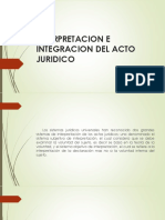 Interpretacion e Integracion Del Acto Juridico