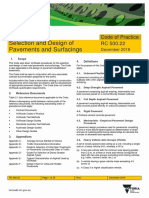 Code of Practice RC 50022 Selection and Design of Pavement and Surfacings December 2018