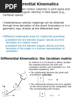 Jacobians-Differential Kinematics