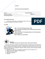 Learning Experience 3 - Using Internet and Computer-Driven Instructional Materials