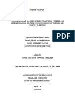 Transferencia de Calor en Régimen Transitorio: Proceso Con Dependencia Sólo Del Tiempo y Procesos Con Dependencia Del Tiempo y El Espacio